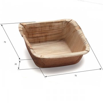 FINGERFOOD PALMA VASSOIO QUADR. CM7X7  PZ 25